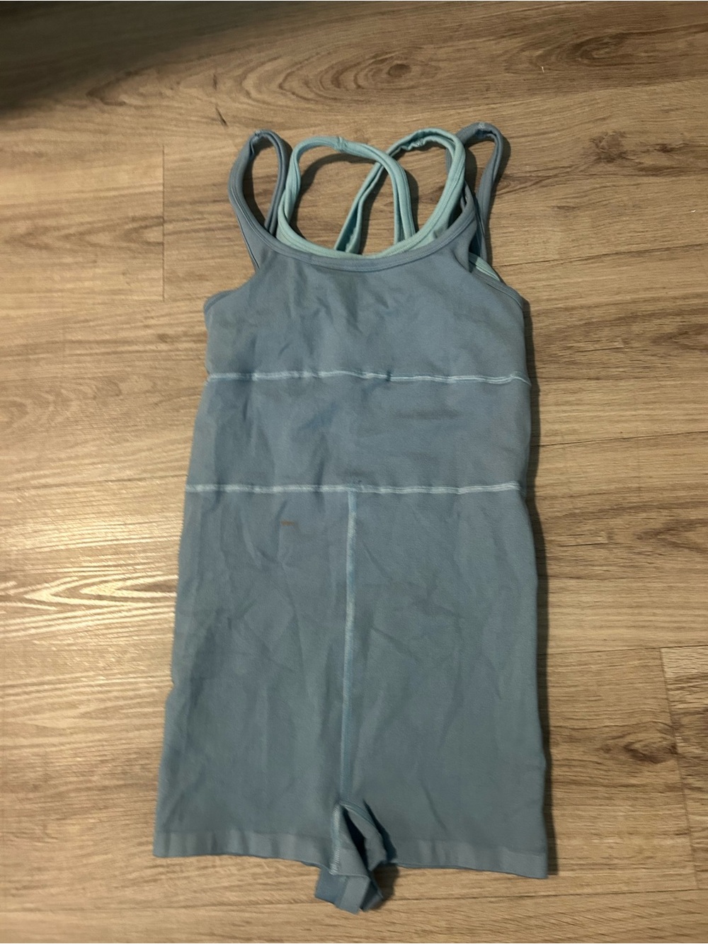 Free People Light Blue Strappy Romper